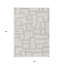 Tapis extérieur lavable abstrait ivoire et beige 10 pi x 14 pi