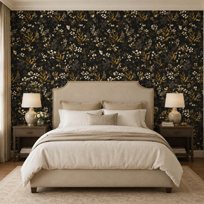 Vintage Floral Peel and Stick Wallpaper Roll