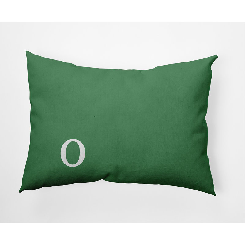 Coussin décoratif intérieur / extérieur Modern Monogram, Vert
