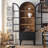 Black Solid + Manufactured Wood+Glass Display Cases
