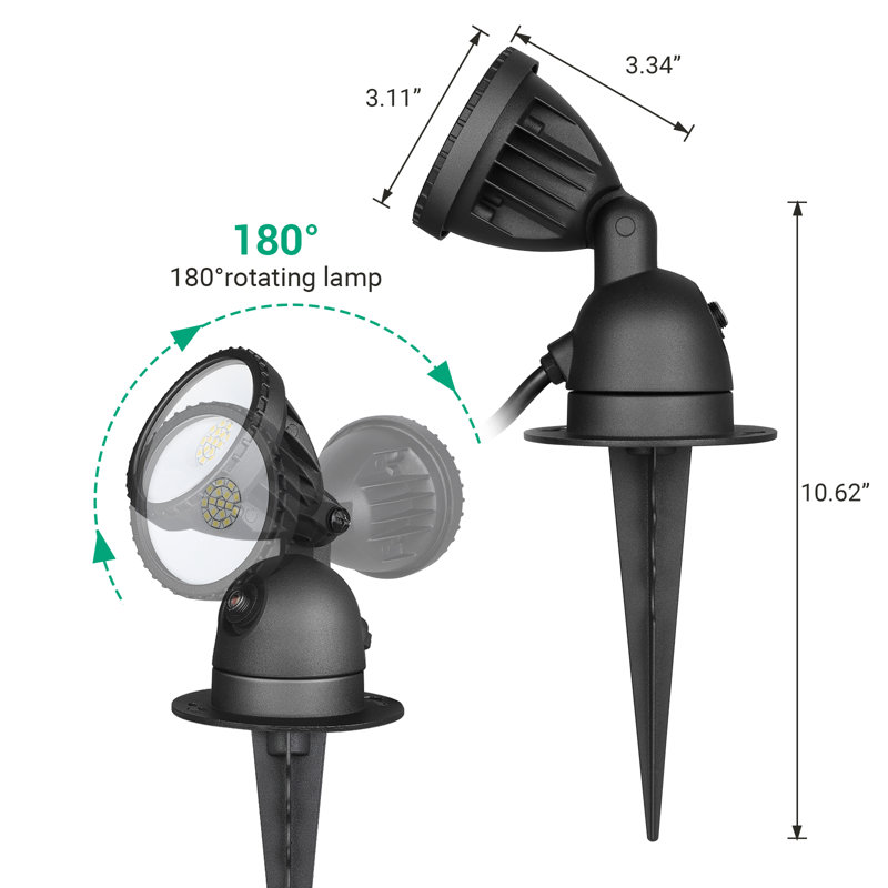 Matte Black Plug-in Integrated LED Metal Spotlight Pack
