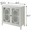 Console blanche avec 2 portes