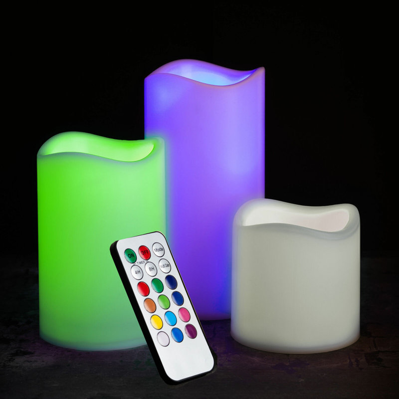 Unscented Flameless Pillar Candle