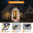 Johnsen 100LED Solar Powered Outdoor Security Lights Outdoor Wall Lights With Motion Sensor for Garage