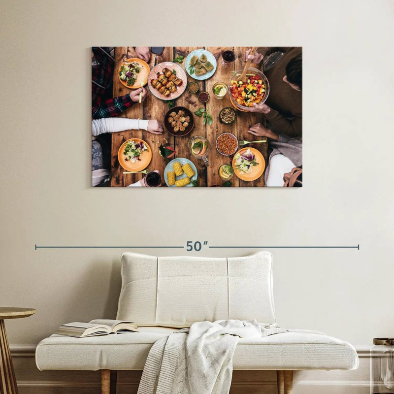 Yarlin Cozy Rustic Dinner, 26" H x 39" W