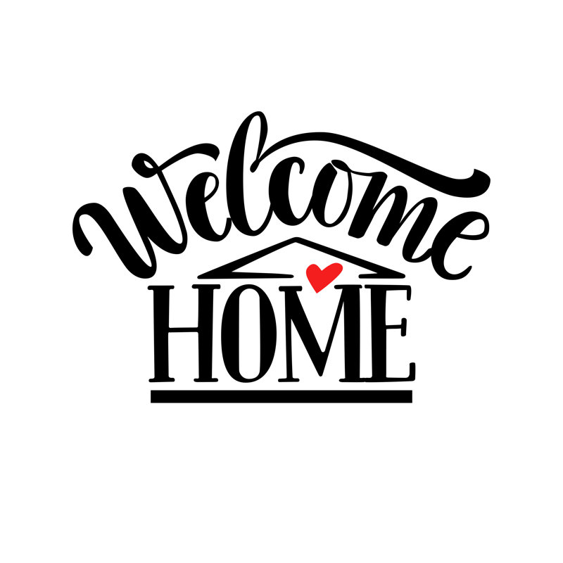 Welcome Home - Wrapped Canvas Print, 91cm H x 91cm W x 3.8cm D