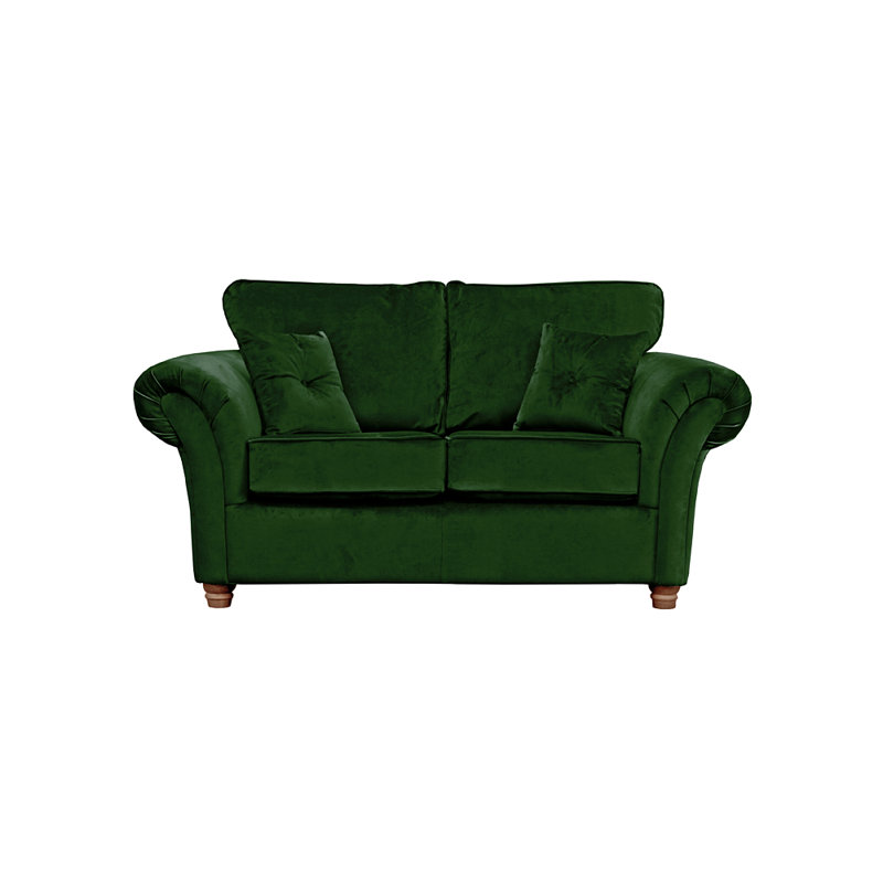 Lila 2 Seater Velvet Sofa, Emerald Green
