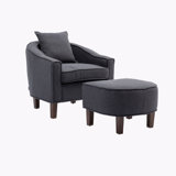 Accent Chair with Ottoman