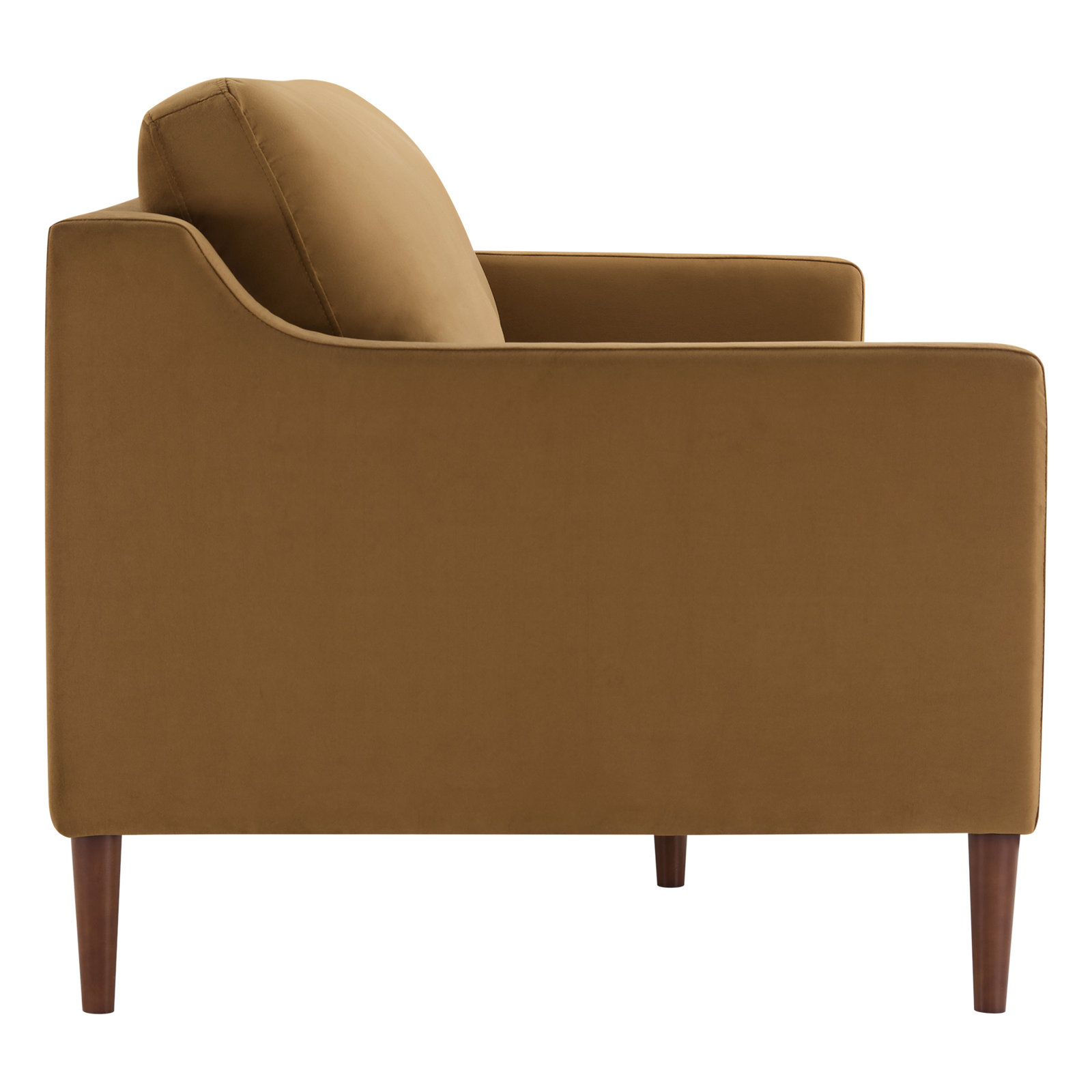 Daylen 86" Velvet Sofa, Soren Ochre Performance Velvet