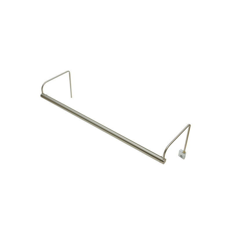 Applique pour tableau 2 lumières Slim-Line, Nickel satiné, H 7,5 po x l 40 po x P 8 po