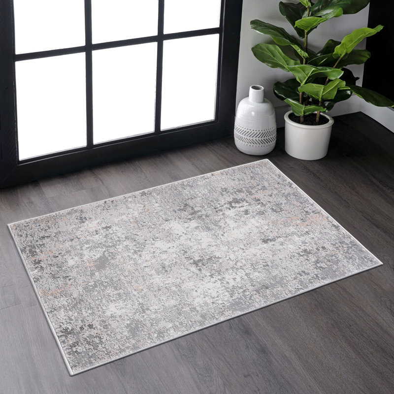 2X3 Abstract Doormat Rug, Rectangle 2' x 3'