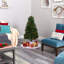 Lighted Artificial Spruce Christmas Tree-1080281913