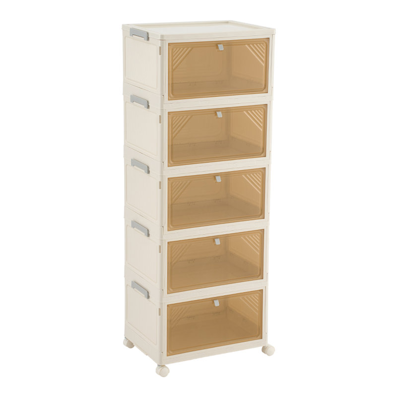 6 Pair Stackable Shoe Rack, 103cm H x 39cm W x 28cm D