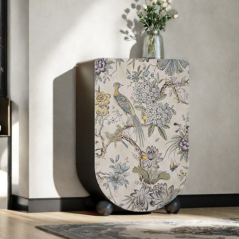 Armoire d'appoint en bois à double porte, Noir
