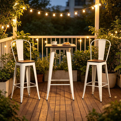 Patio Bar Table Furniture Set,3 Piece Dining Table Furniture Set,Conversation Furniture Set