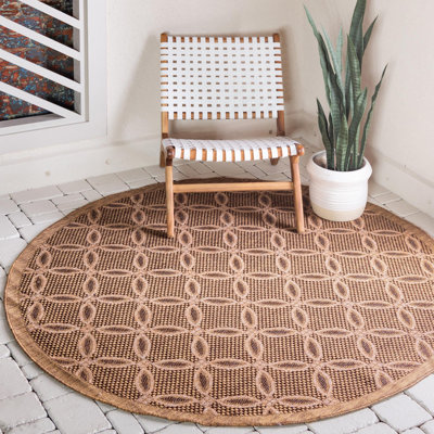 Tapis intérieur / extérieur brun clair Macrae
