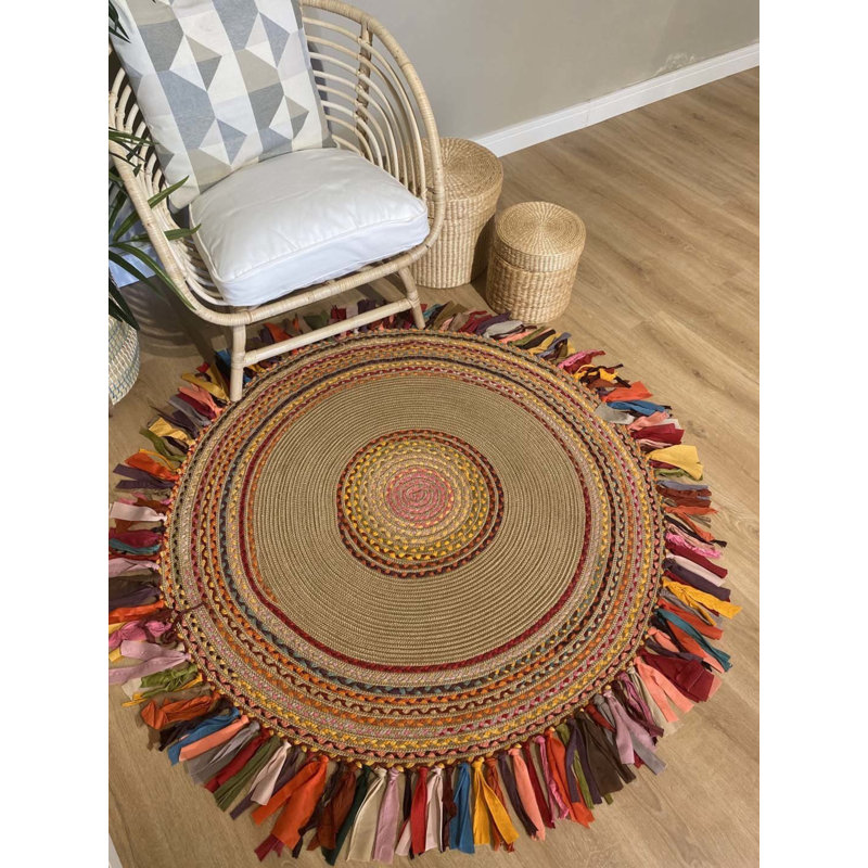 Tapis rond rond Olalla, Rond 3 pi 11 po
