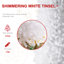 White Pencil Tinsel Artificial Christmas Tree-188617067