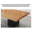 Table de conférence moderne en bois massif avec base à lattes-1229710973