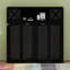 Grand lit escamotable avec commode avec tablette de rangement et armoires, commode escamotable escamotable escamotable