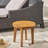 16" Wood Side Table, Finish, With Rustic Flavor And Durability Outdoor Table Of Wood, Look
