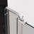 32-36"W X 72"H Left And Right Opening Universal Pivot Shower Door, Open Outside, With 1/4" And 5/16"  Tempered Glass And Brushed Nickel Finish-123210272