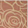 Arneshia Floral Rust Indoor/Outdoor Area Rug