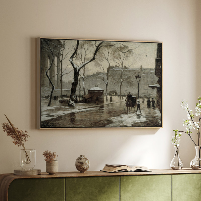 «Vintage Animal - XXIX» sur toile, Toile avec cadre flottant brun, H 41 po x l 27 po x P 2 po