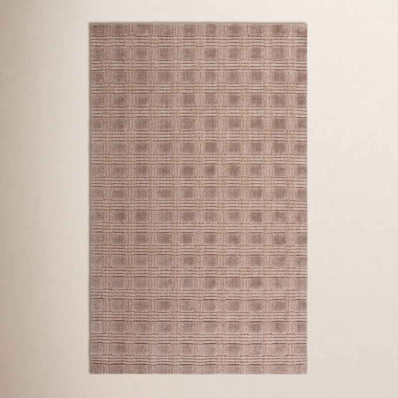 Plaid Hand-Loomed Performance Area Rug, Rectangle 8' x 10'