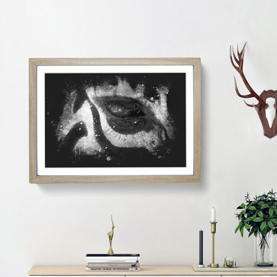 The Eye of a Zebra - Picture Frame Graphic Art Print