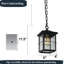 Petit luminaire suspendu d'extérieur 1 lumière H 11,5 po Gatlon