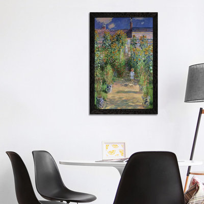 The Artist's Garden At Vetheuil, 1880 by Claude Monet - Wrapped Canvas Painting