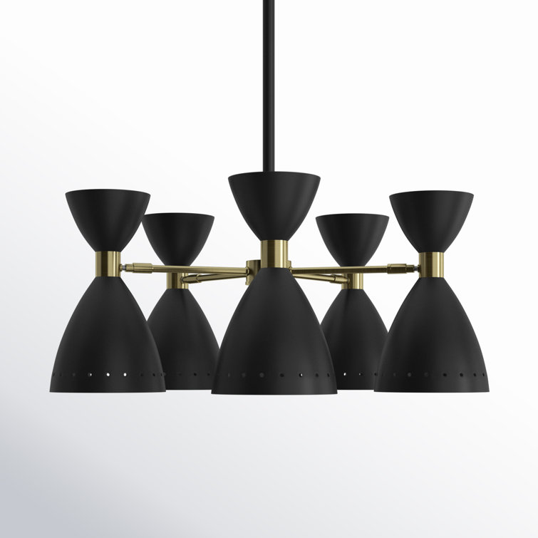 Bimini 5 Light Metal Geometric Chandelier