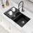 33'' L Double Bowl Quartz Kitchen Sink-100970251