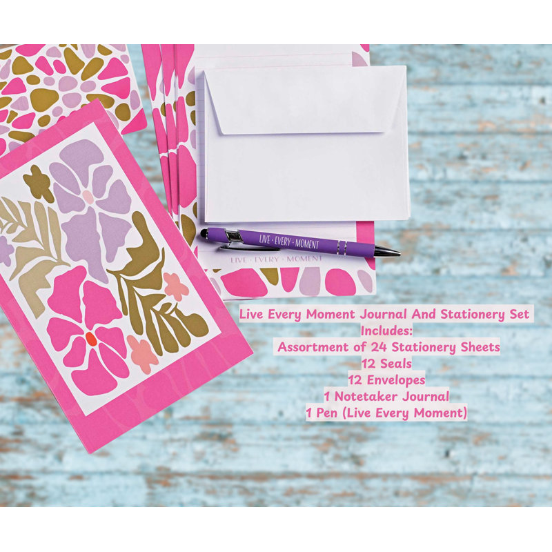 Journal Stationery Set Live Every Moment