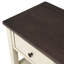 Console rétro avec deux tablettes ouvertes, structure en bois de pin massif et pieds pour le salon (espresso et beige)-130150828-130150830-130150832