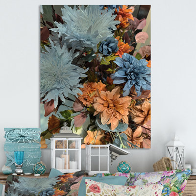 «Botanical Détail of Blossoming Flowers II», reproduction d'art sur toile encadrée