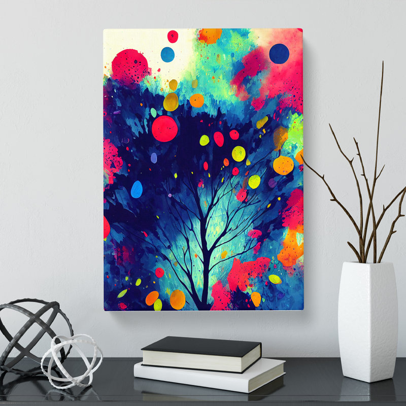 Cinar Rain Forest Paint Splatter Vol.2 - Wrapped Canvas, 76cm H x 50cm W x 3cm D