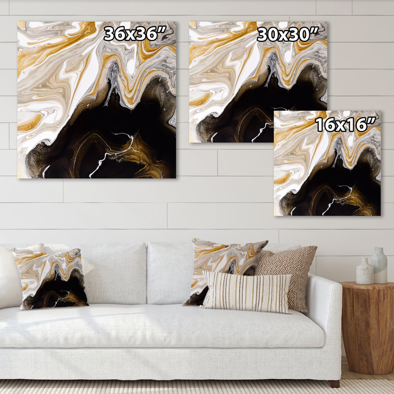 «Black and White», impression sur toile, H 30 po x l 30 po x P 1 po, Toile tendue