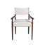 Ensemble de 2 fauteuils de salle à manger rembourrés en bois massif-2048466529