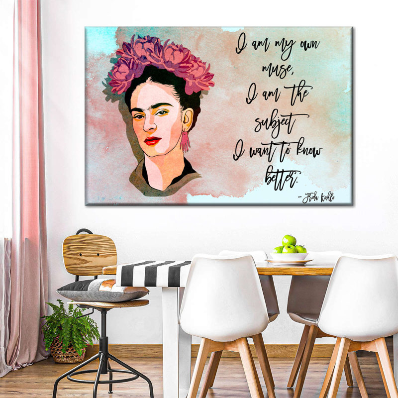 My My Muse Frida Kahlo, reproduction sur toile, H 20 po x l 30 po x P 1,25 po