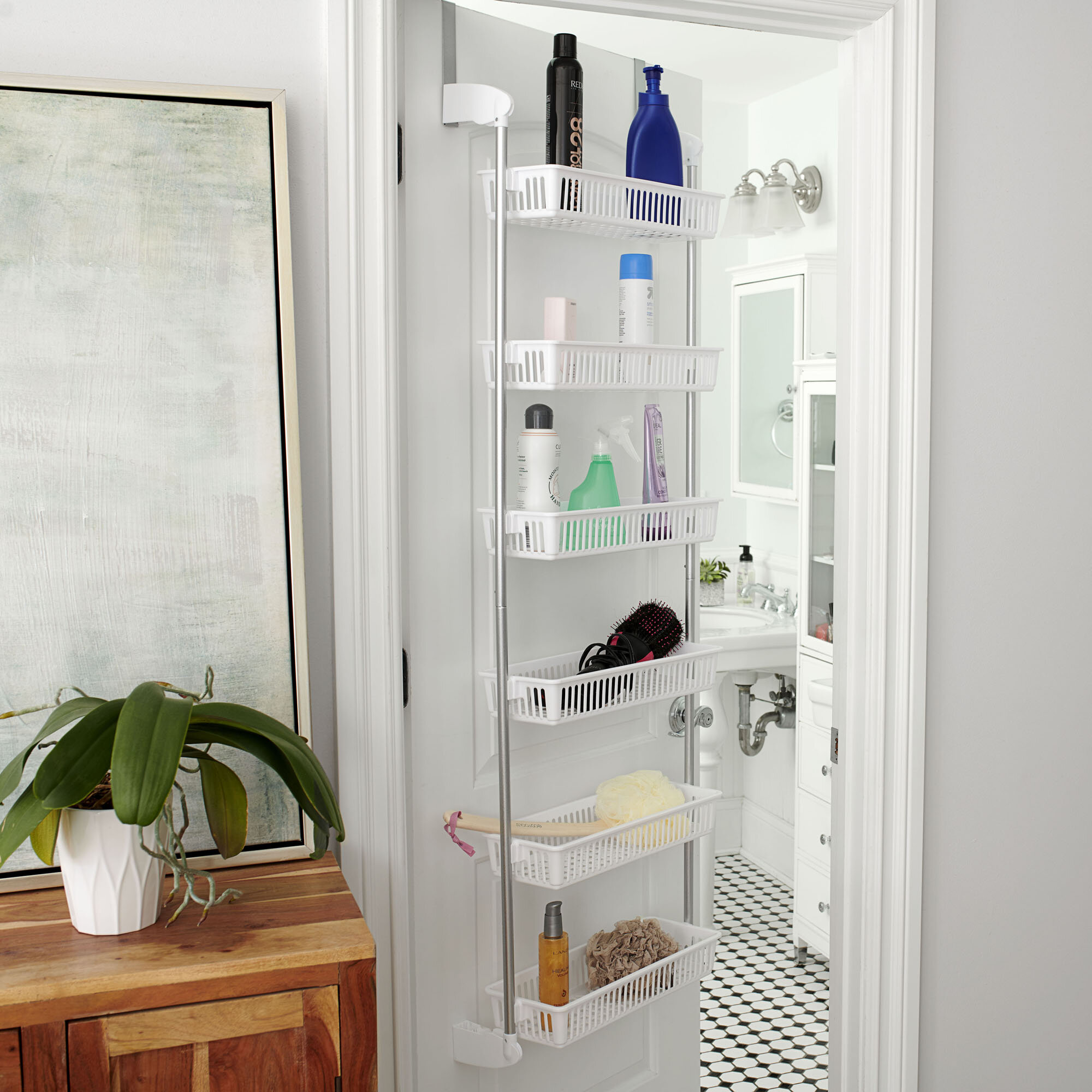 Anay Cabinet Door Organizer Latitude Run Finish: White