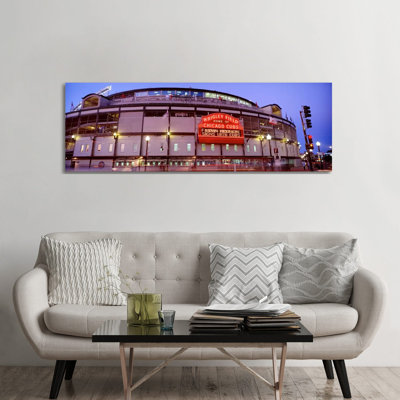USA, Illinois, Chicago, Cubs, baseball V 1 Piece Wrapped Canvas Panoramic Wall Art