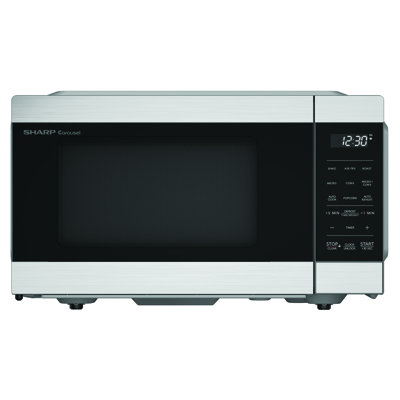 Four à micro-ondes de comptoir Sharp 3 en 1 avec friteuse à air chaud et four à convection — 0,9 pi³ (25,5 L) - Compact et idéal pour les petites cuisines, remplace 3 appareils, micro-ondes 900 W + friteuse à air chaud 1 450 W, acier inoxydable