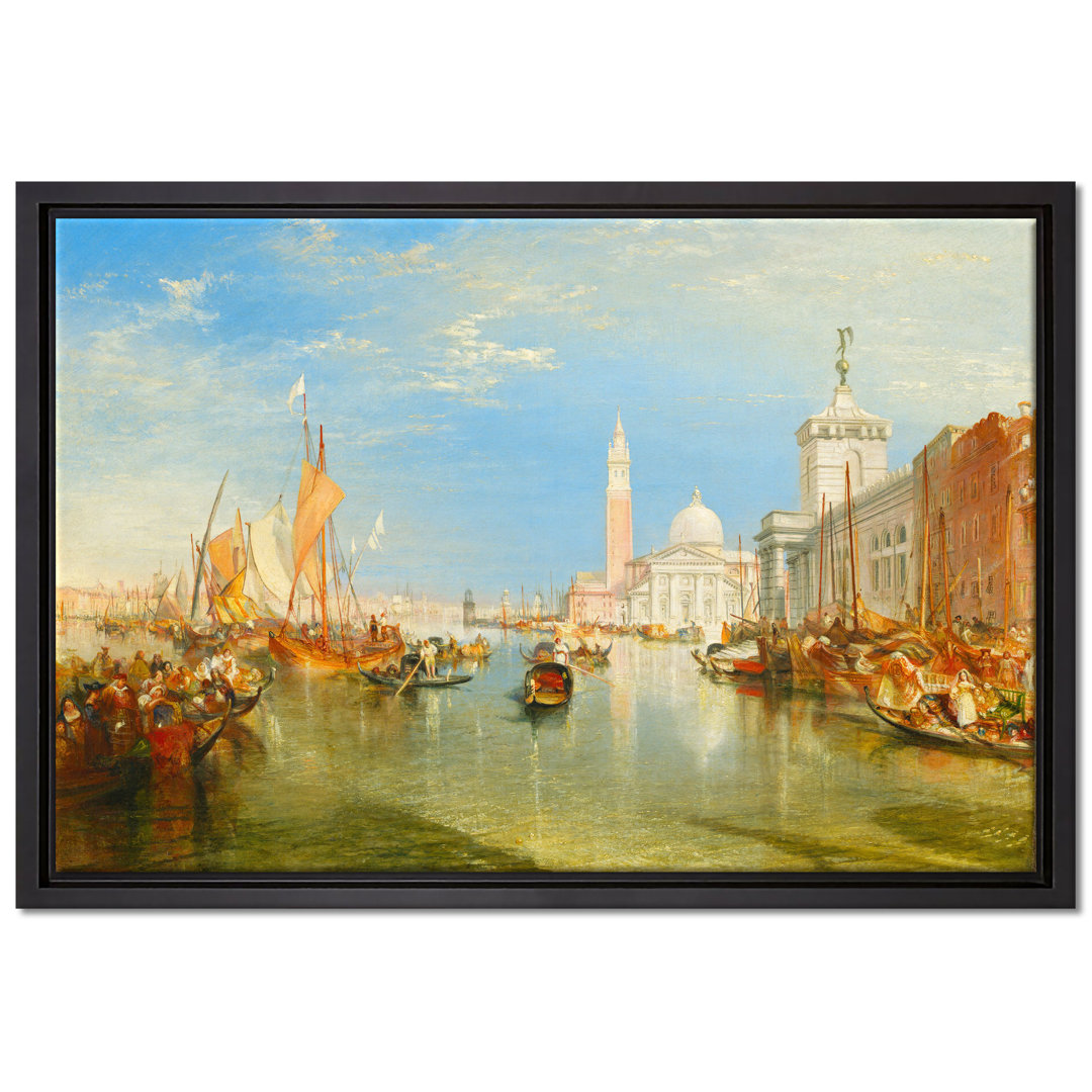 Gerahmtes Leinwandbild Venice: The Dogana and San Giorgio Mag von William Turner