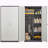 Metal Large-Capacity Wardrobe With Hanging Rod And Compartments, Lockable Closet With Locks & Keys, Steel Construction, Waterproof & Fireproof, Suitable For Bedroom, Living Room And Laundry Room-1354374241