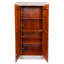 White Antique Hand-Carved Solid Wood Jungle Armoire
