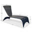Malibu 69.5" L Outdoor Chaise Lounge-1903501647