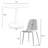 Folmar 35" W 5-Piece Round Dining Set with Gloss Finish and Chenille Chairs-95092254