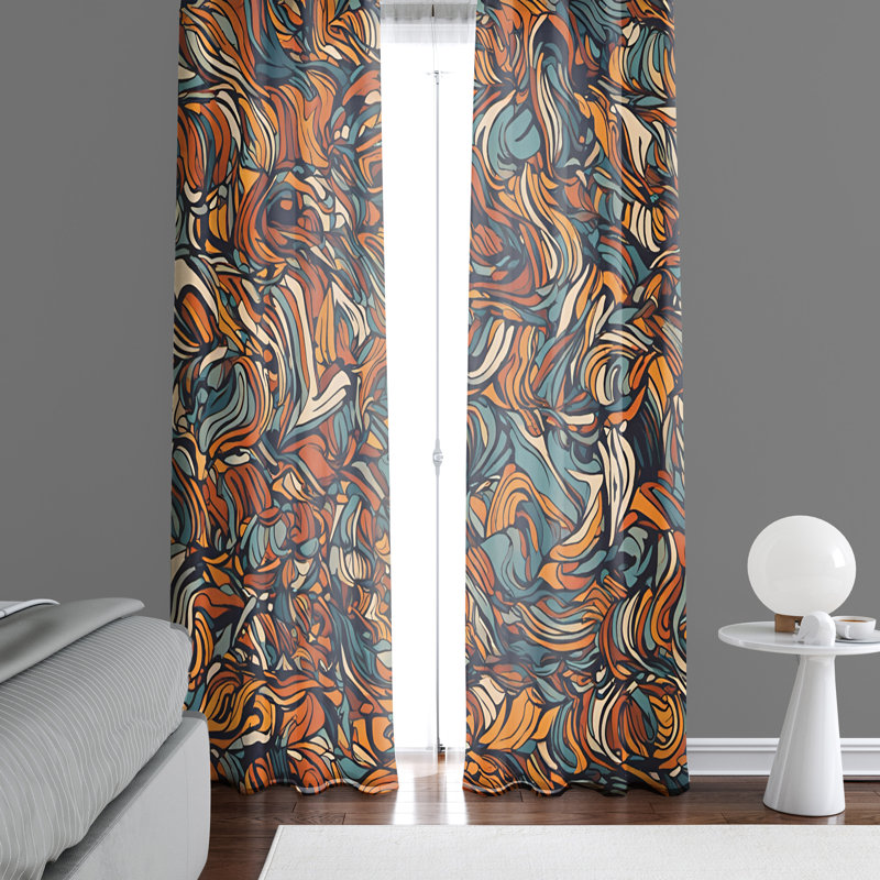 Semi Sheer Curtain Pair, 20" W x 61" L